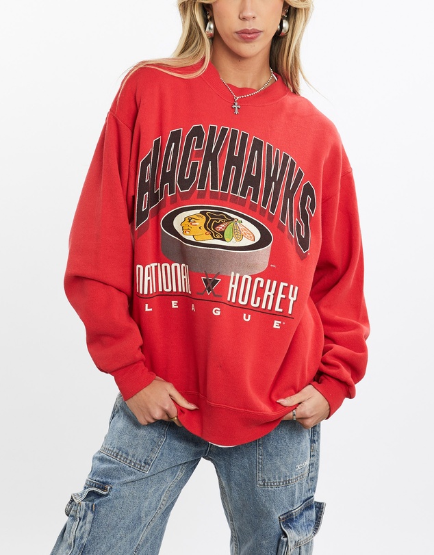 Vintage by The Real Deal - Pre Loved - Vintage 90s NHL Chicago Blackhawks Sweatshirt