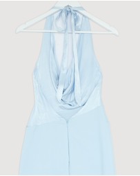 Revibe - Repaired Shona Joy Dillon Cowl Neck Maxi Dress - AU 8