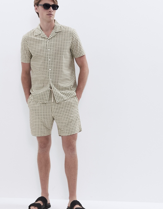 UNISON - Tile Geo Regular Fit Shirt