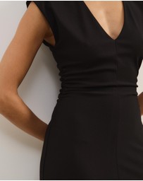 Atmos&Here - Freya V-Neck Ponte Midi Dress