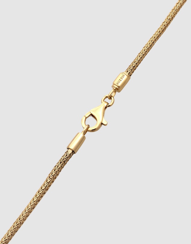 Kuzzoi - ICONIC EXCLUSIVE - Classic Snake Chain Necklace in Gold-Plated 925 Sterling Silver