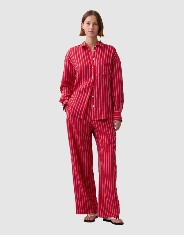 GAP - Linen Drawstring Wide Leg Pants