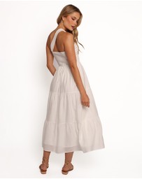 Petal & Pup - Vinny One Shoulder Maxi Dress - White