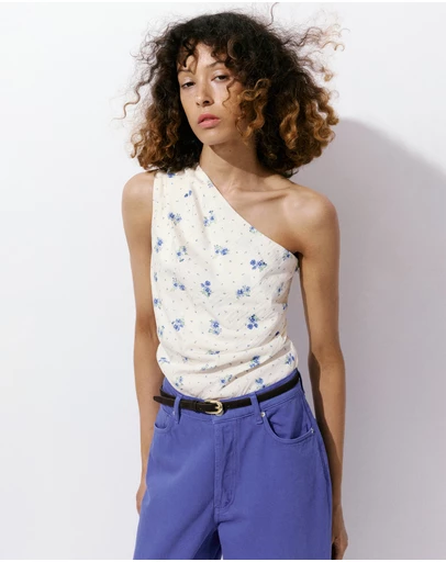 M.N.G - Floral Asymmetrical Top