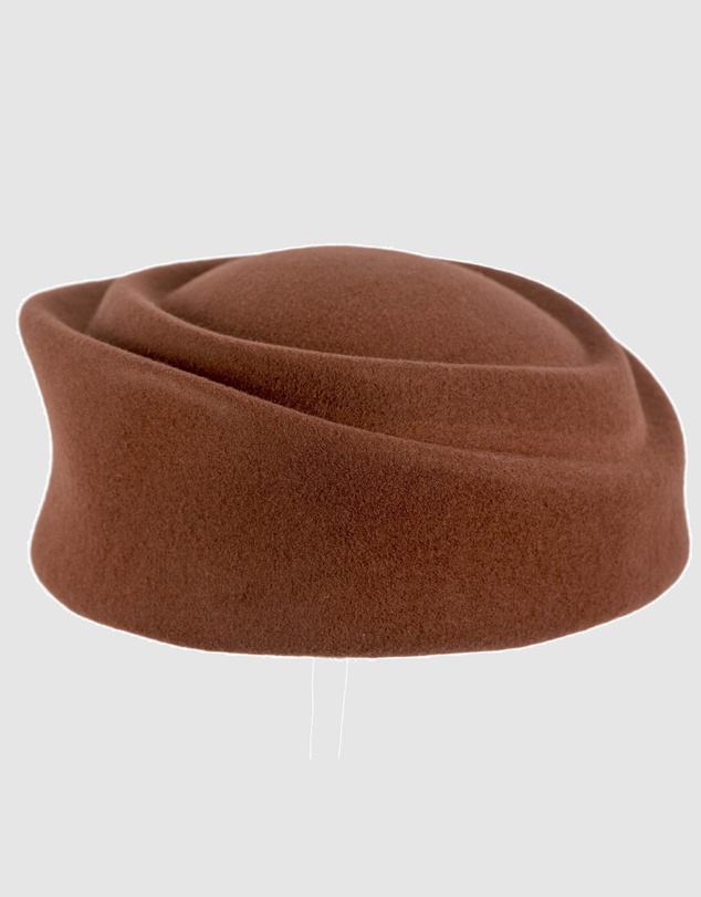 Max Alexander - Felt Coffee Pillbox Hat