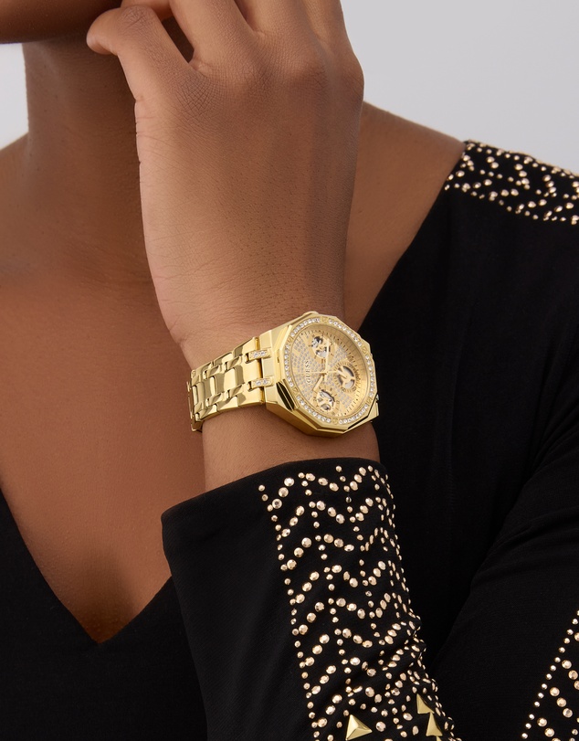 GUESS - Guess Quinn Ladies Gold Tone Multi-function Watch