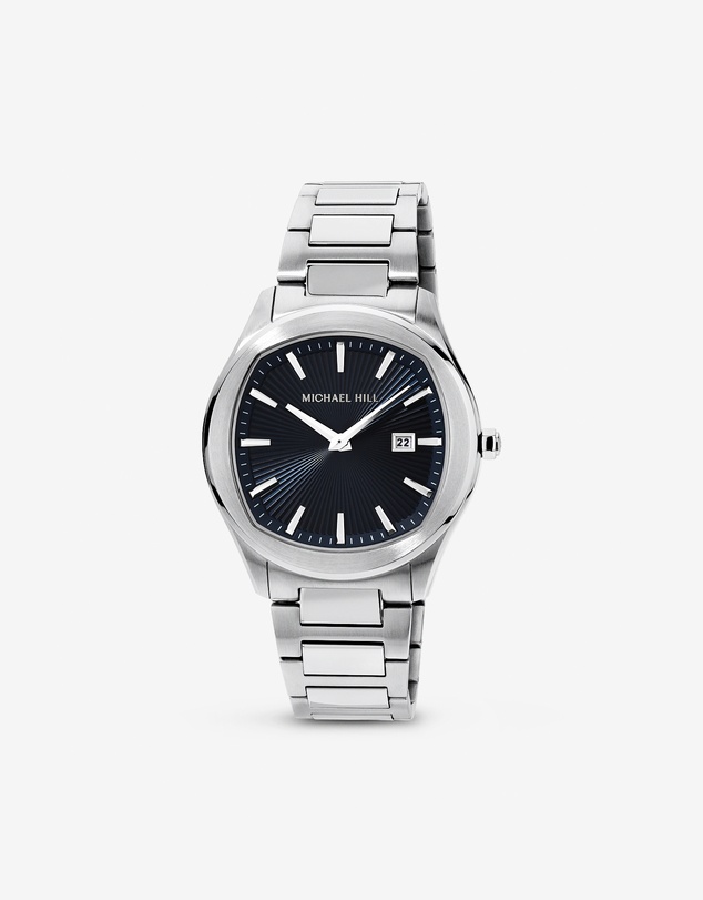Michael Hill - Quartz Watch with Deep Blue Dial in Stainless Steel