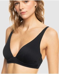 Roxy - Womens Rib Roxy Love The Roller Bikini Top