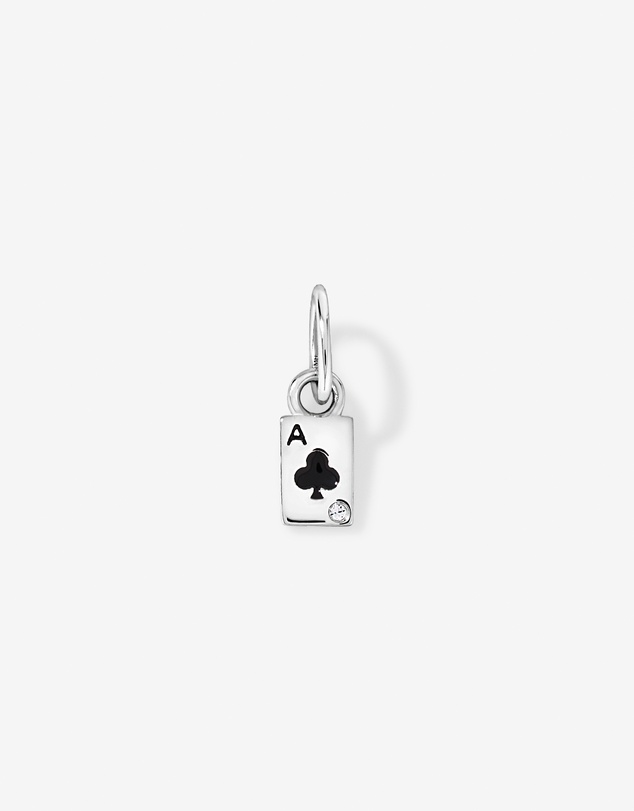 Michael Hill - Ace of Spades Micro Pendant with Cubic Zirconia in Sterling Silver