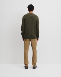 Country Road - Merino Nep Wool Blend Crew Neck Knit