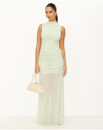 Dazie - Faye Mesh Maxi Dress