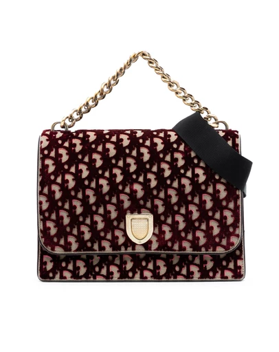 Pre-Loved by Azura Reborn - Pre-Loved Large Oblique Canvas and Velvet Diorama Flap