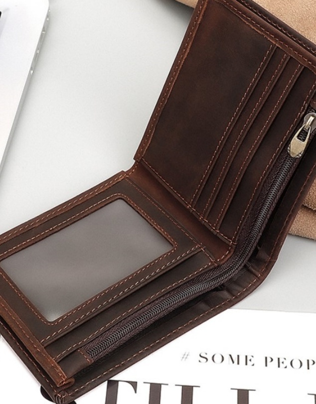 KAJA Clothing - Dark Oak Leather Wallet