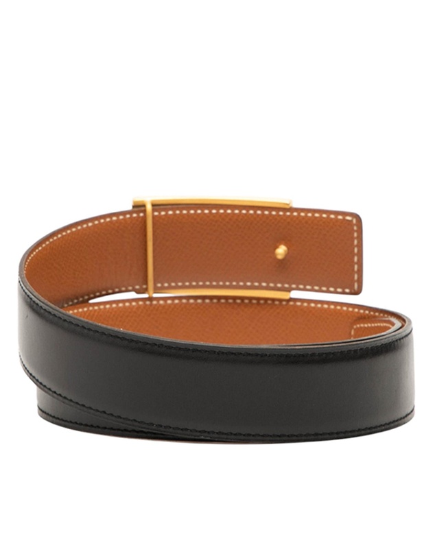Pre-Loved by Azura Reborn - Pre-Loved Box Calf Horse Buckle Belt
