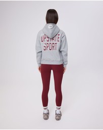 Upstate - Zip Through Hoodie - Grey Marle