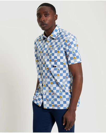 Ben Sherman - Chequerboard Print Shirt