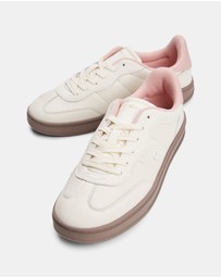 Tommy Hilfiger - Leather Monogram Court Trainers - Women's