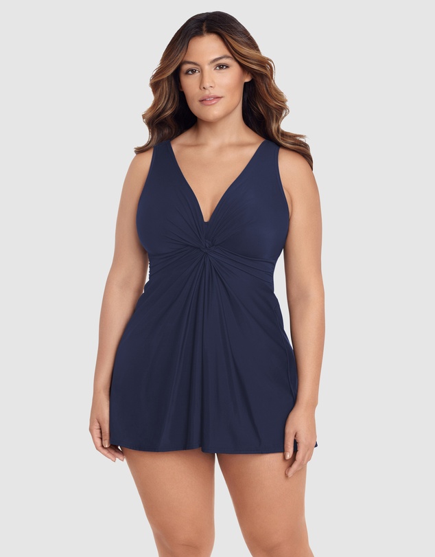 Miraclesuit Swimwear  - Must Haves Marais Short Shaping Swimdress PLUS