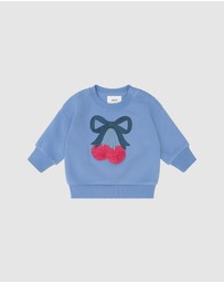 Huxbaby - Cherry Bow Sweatshirt - Babies-Kids
