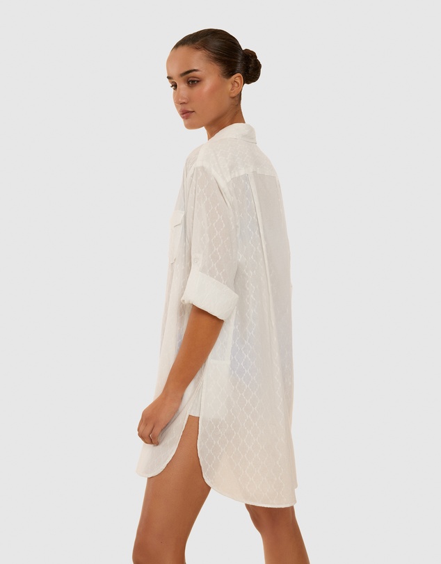 Simone Perele - Charmer Cotton Diamond Button Through Shirt