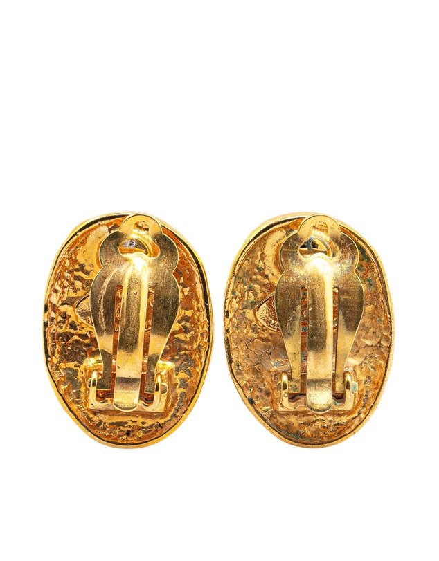 Pre-Loved by Azura Reborn - Pre-Loved chanel Oval Chanel Logo Earrings