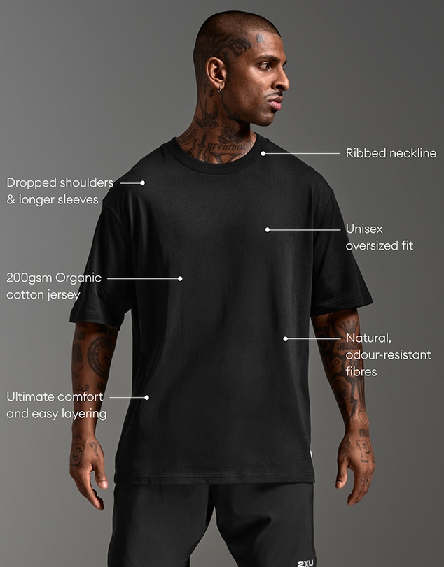2XU - EZ Unisex Oversized Cotton Tee