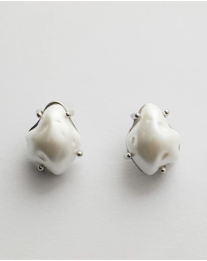 Moira Hughes - The White Label - Goldie Pearl Studs