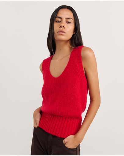 bright red