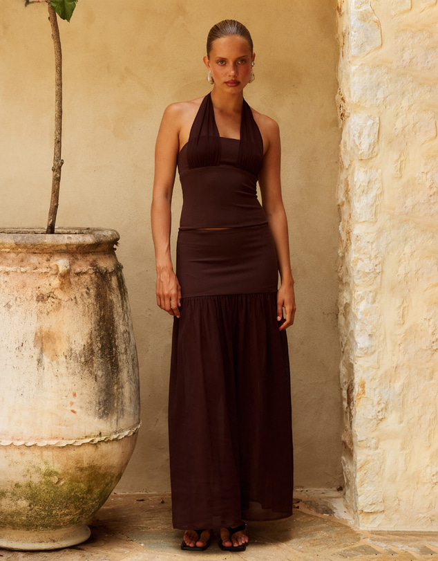 Runaway the Label - Nyra Low Waisted Maxi Skirt