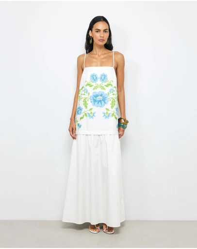 AERE - Elladia Drop Waist Maxi Dress