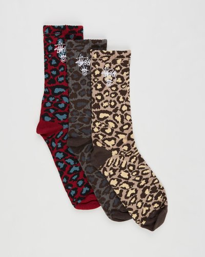 Crown Leopard Socks 3-Pack