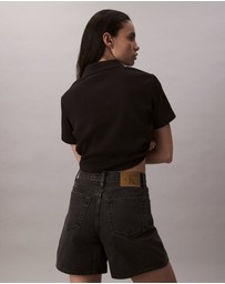 Calvin Klein Jeans - High Rise A-Line Denim Shorts