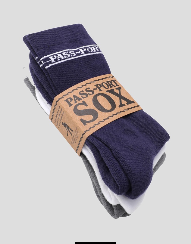 PASS~PORT - Hi Sox 3 Pack
