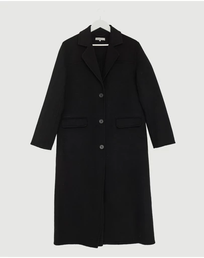 Revibe - Repaired AERE Orla Double Faced Wool Coat - AU 8