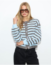 Dazie - Kira Stripe Cardigan