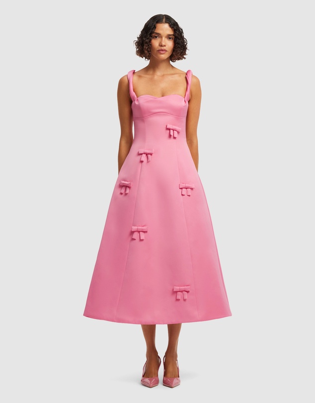 LEO LIN - Beatrice Bow Midi Dress
