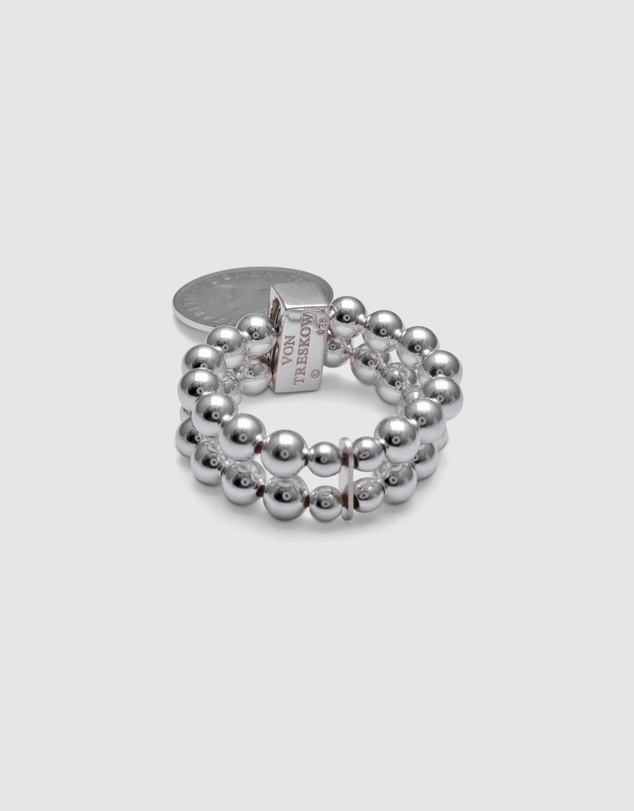 Von Treskow - Double Stretchy Ring With Coin