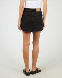 All About Eve - Lenni Mini Skort Washed Black