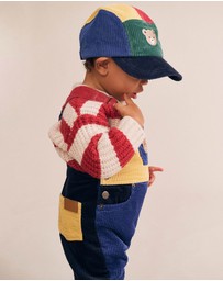 Huxbaby - Colour Block Cord Overalls - Babies-Kids