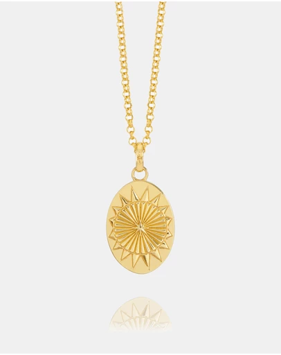 Rachel Jackson - Deco North Star Gold Necklace
