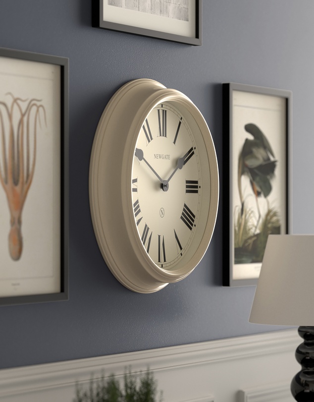 Newgate - Newgate Notting Hill Wall Clock-Vanilla Cream