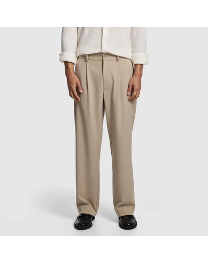yd. - Brooks Pleated Wide Chino