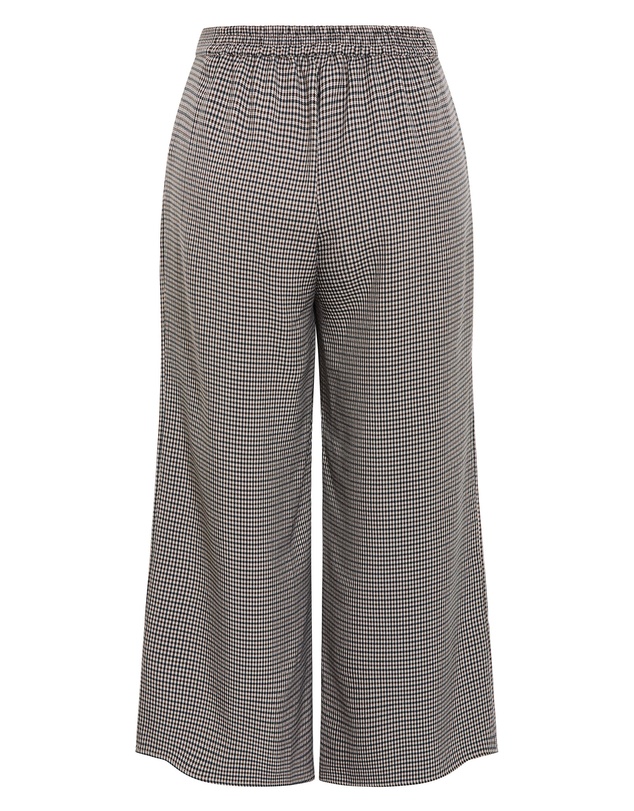 City Chic - Plus size Tiana Plaid Pant - ecru
