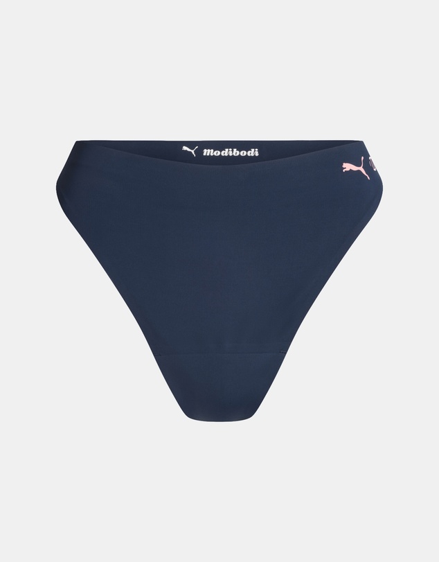 Modibodi - Puma X Modibodi Seamfree Active Hi Waist Period Thong Light Absorbency