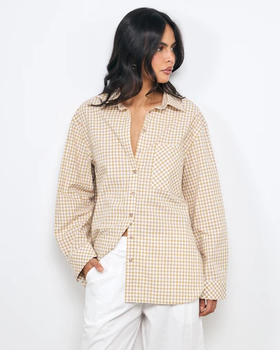 AERE - Laura Relaxed Check Shirt