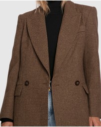 Belle & Bloom - Big Brother Talk Wool Blend Blazer