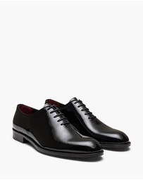 Aquila - D'ORO Collection - Simmons Patent Black Oxford Shoes