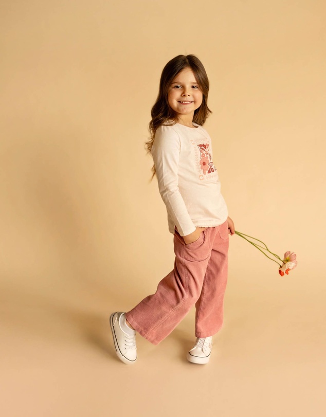 Fox & Finch - Wild Garden Boucle Organic LS Tee - Babies