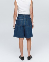 Marle - Belted Jean Shorts