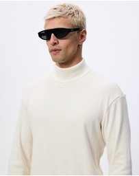 Surrounded By Ghosts - The Atacamite Slim Rib Knit Turtle Neck T-Shirt